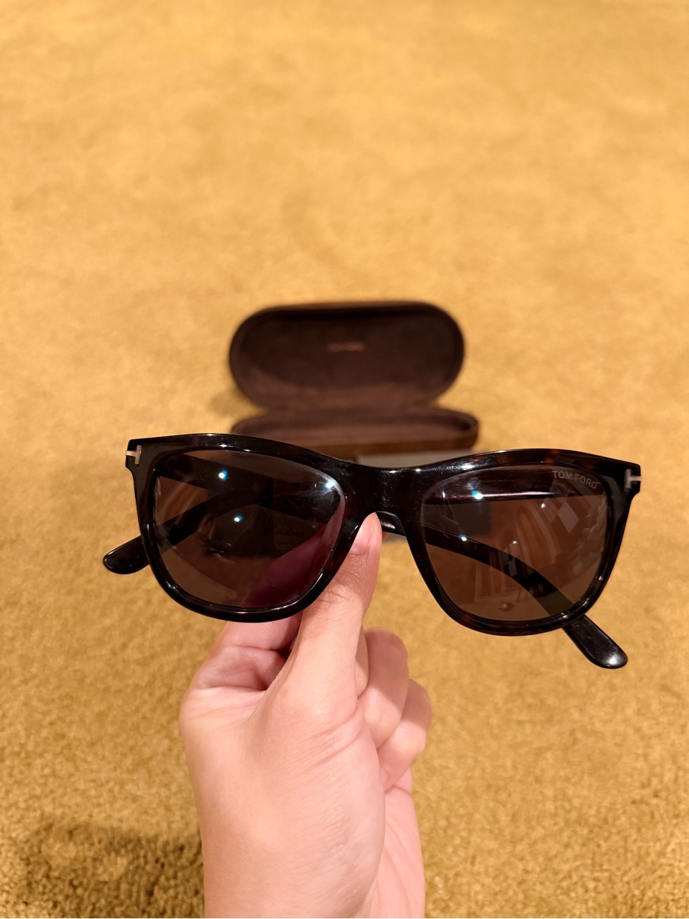 Authentic Tom Ford Andrew TF 500-F 52N 54-18 145 Tortoise Shell Sunglasses - Picture 4 of 11